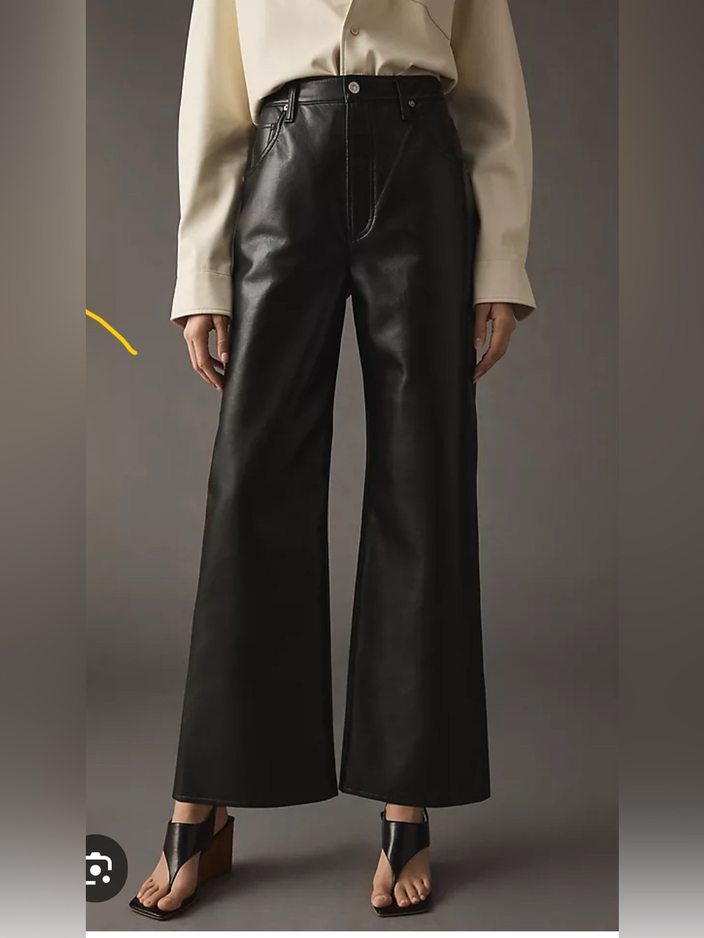 Citizens of Humanity Leather Gaucho Pants
Size 27 waist 30"